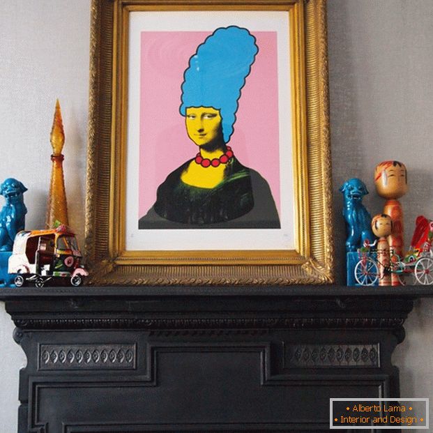 Kép: Mona Lisa és Marge Simpson, kettő egyben.