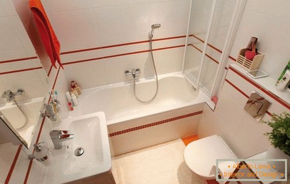Díszítés egy elegáns kis fürdőszobával