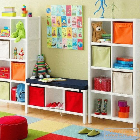 Kényelmes bútorok a gyermekek szobájában