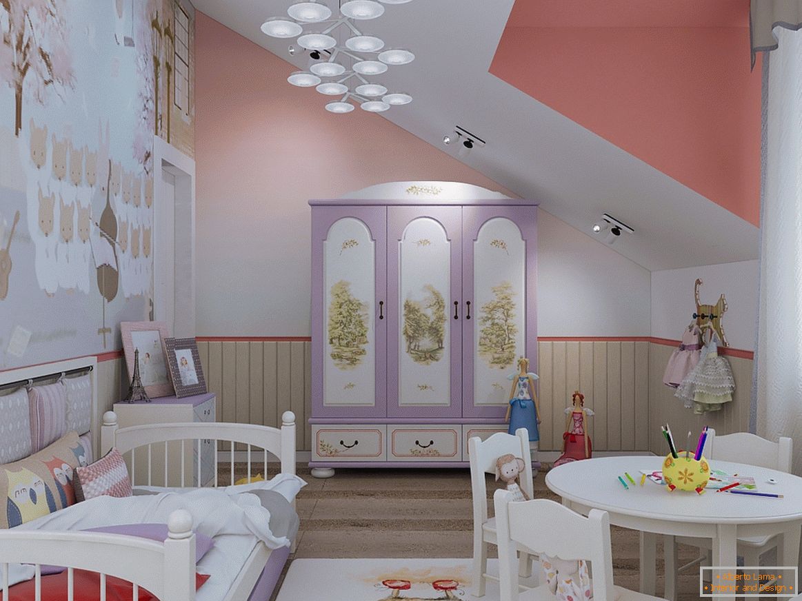 Gyermekszoba gyönyörű kialakítása