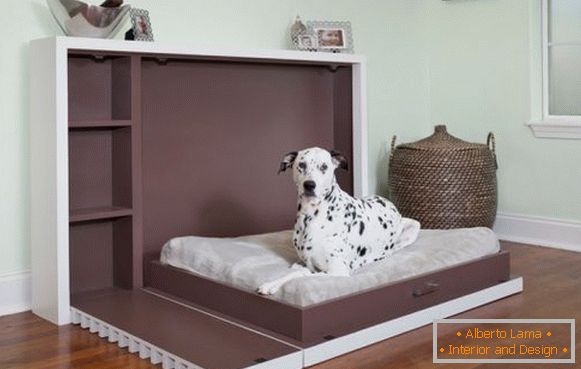 Összecsukható ágy egy kutya számára
