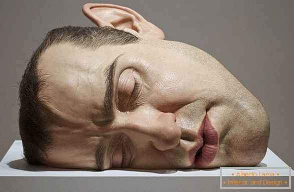 Egy férfi fejének szobra, Ron Maesk