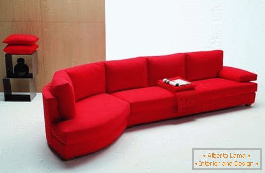 vörös moduláris kanapé