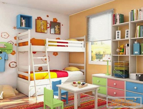 Fényes, színes gyermekszoba