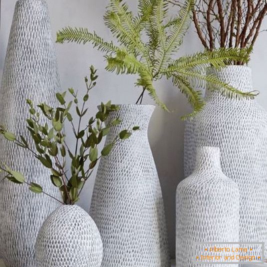 Stílusos textúrájú vázák