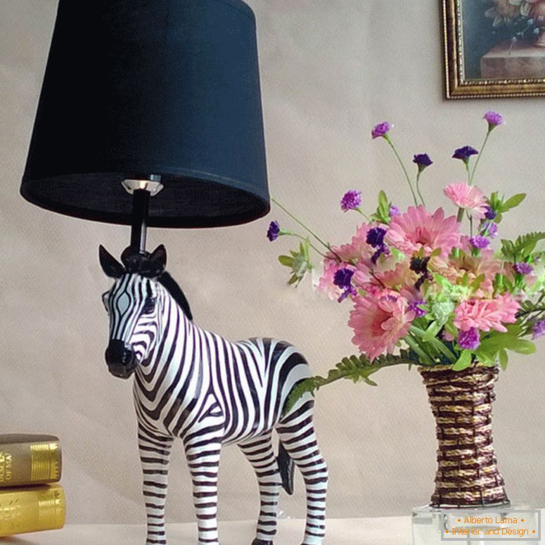 Creative zebra asztali lámpa-e27-asztali lámpa-vizsgálat közötti szoba-home-dekor-asztal-test-és árnyék