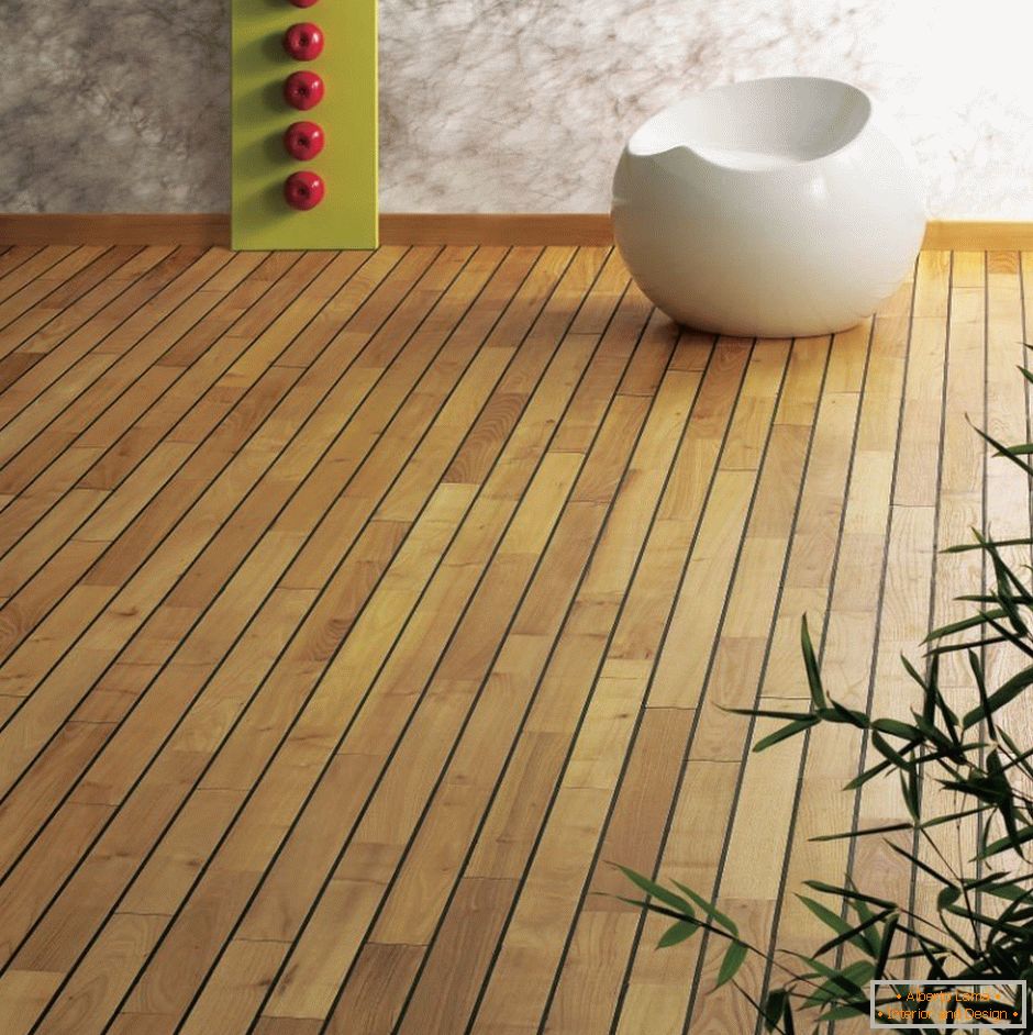Bambusz padló a szobában