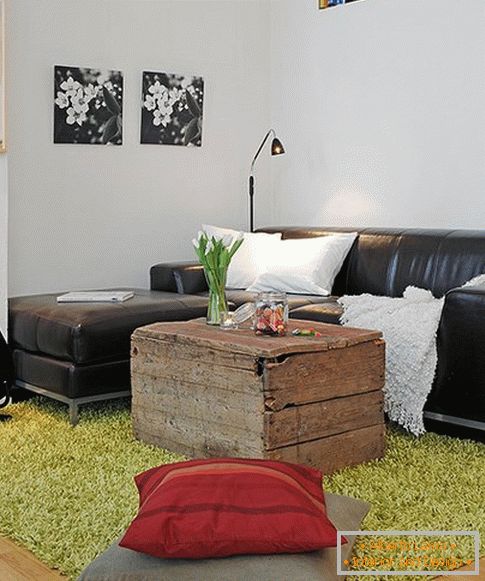Egy svéd stúdió lakás belseje 39 m2-en