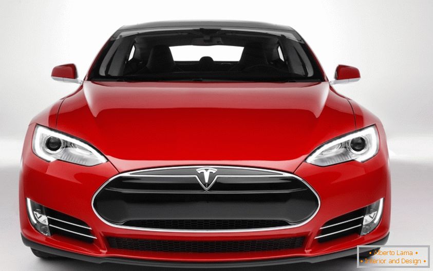 tervezés кузова Tesla в красном