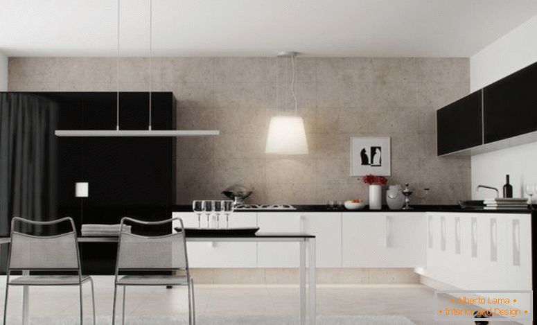 fekete-konyha-szekrény-design-fekete-fehér-konyha-szekrény-design