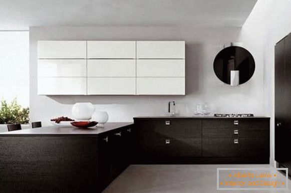 Fekete-fehér konyha, fotó 14