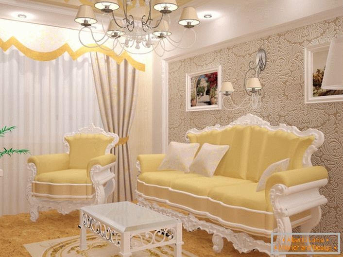 Kis vendégház barokk stílusban. Kiváló bútorok. A bútorokat a barokk stílus legjobb hagyományai közül választják.