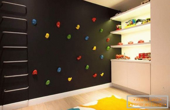 Szokatlan színek kombinációja a gyermekszoba belsejében