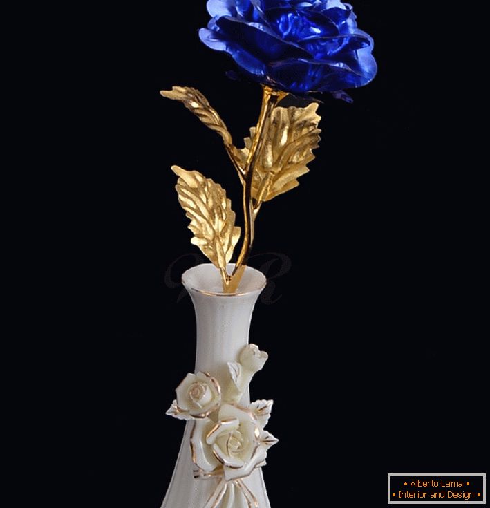 A Forever-halászat és az arany fólia rózsa megőrzött-normal-arany virág-rózsa-kék színű-for-dekoráció esküvői karácsony