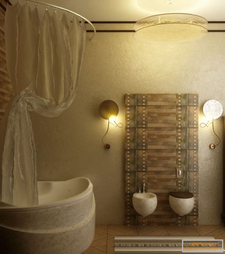 fürdőszoba-ötletek-with-padlólapok-és egyedi-kádak alakban is redőny-és szerelt-WC-is-fali lámpa-és tároló szekrény-is-medál-lámpák-elragadó-kis- fürdőszoba-design-tervek-840x949