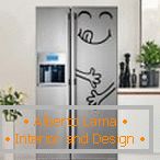 Vicces design a hűtőszekrény
