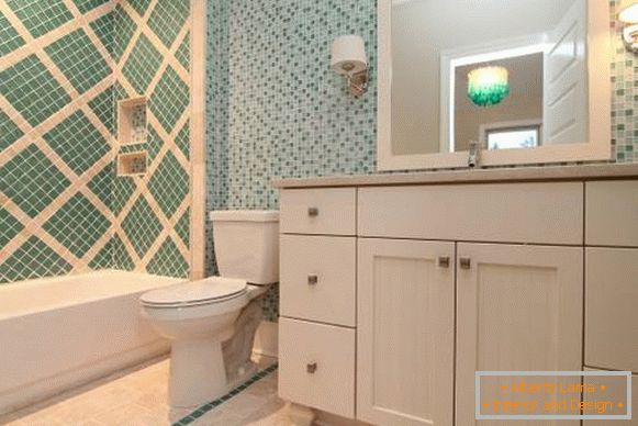 Gyönyörű fürdőszobai dekoráció csempével - a legjobb ötletek képei