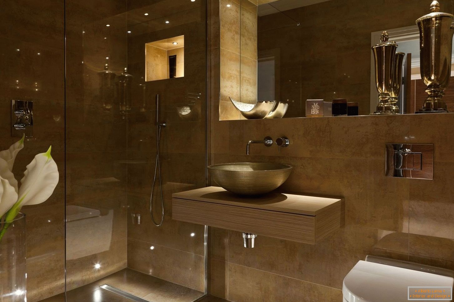 Luxus fürdőszoba belső