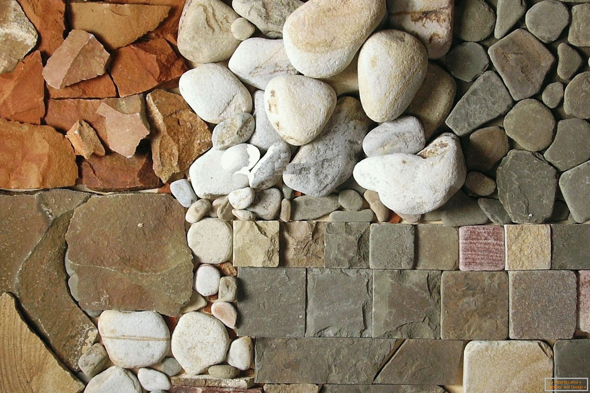 A fal díszítéséhez szükséges kőfajták 