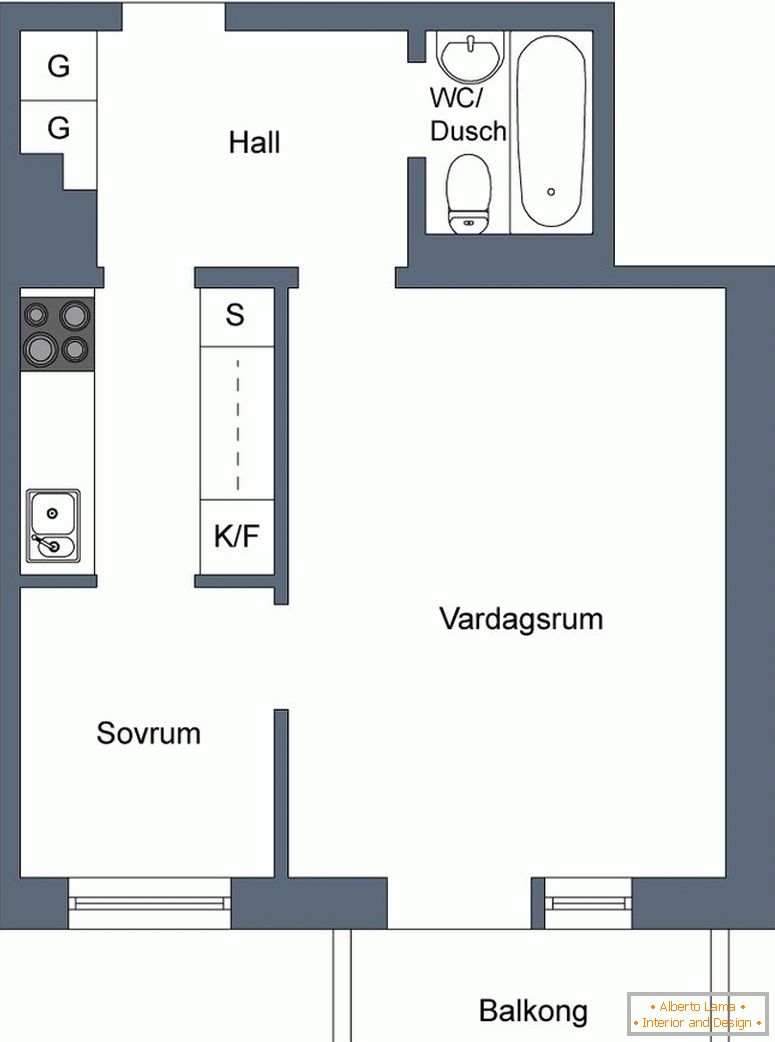 Egy hálószobás apartman erkéllyel