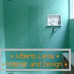 Fürdőszoba türkizkék színekben