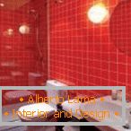 Piros fürdőszoba