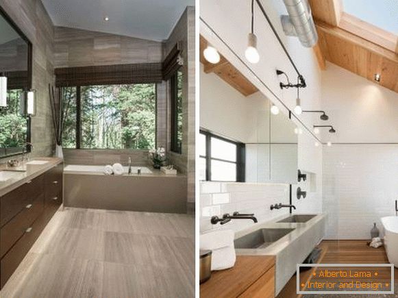 Modern design fürdőszoba az ázsiai stílusban