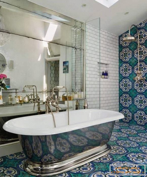 Fürdőszobai tervezés marokkói csempével