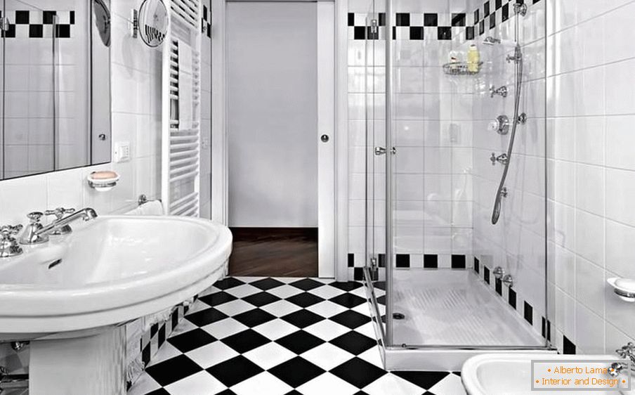 Fürdőszoba a minimalizmus stílusában