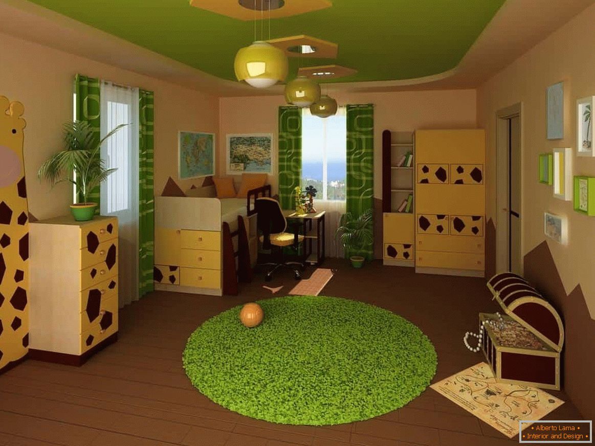 Sárga-zöld szoba