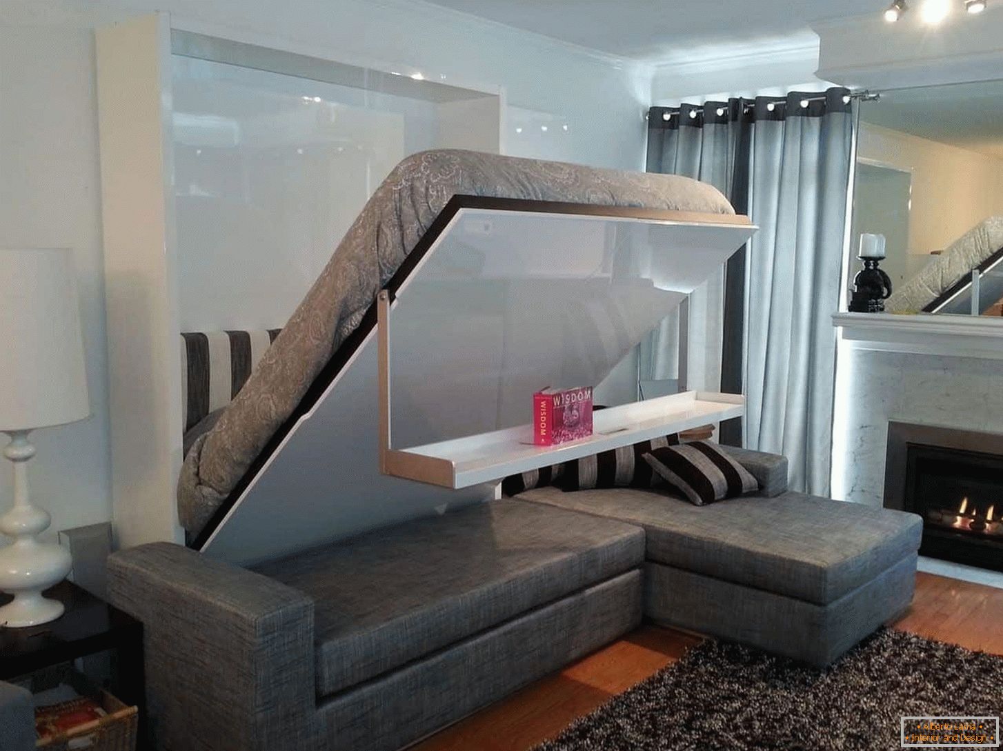 Szófaágy, kényelmes transzformátor kombinált nappali és hálószobához