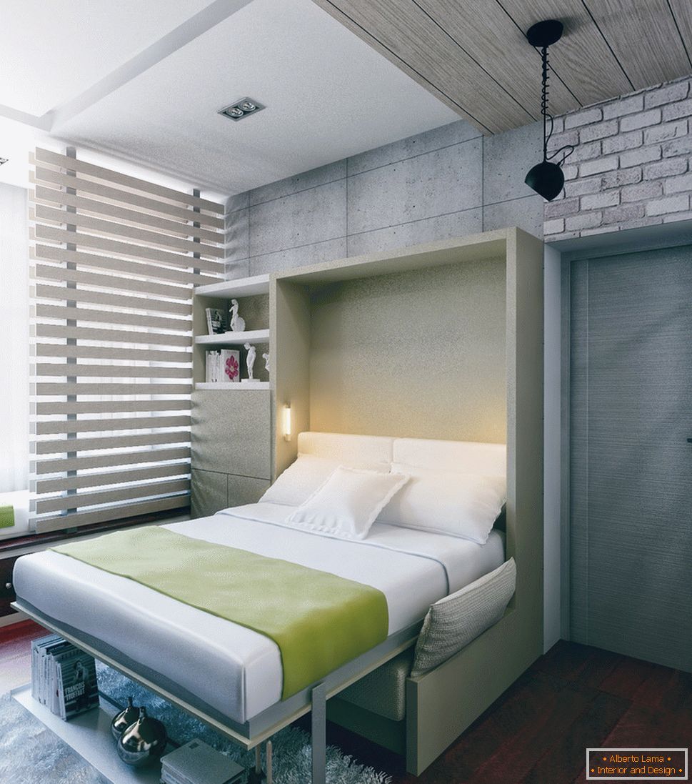 Kihúzható ágy egy kis lakásban