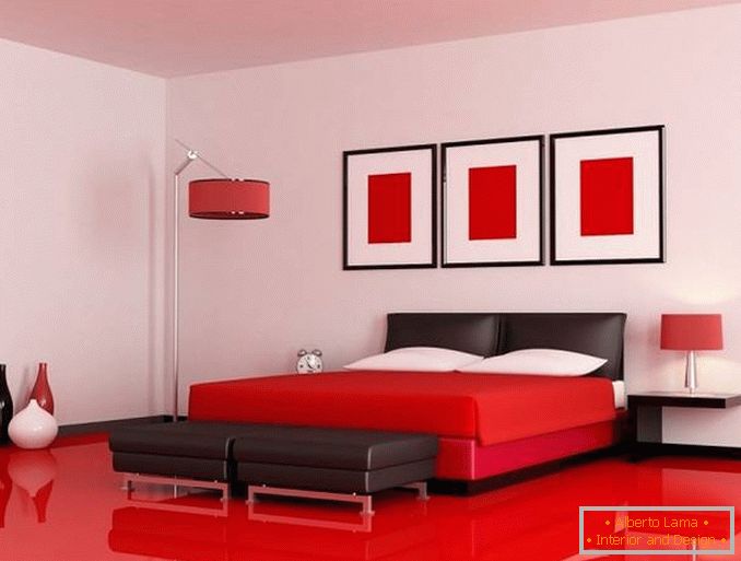 piros szoba design, fotó 25