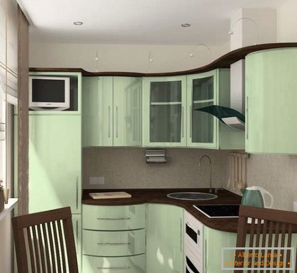 Kis szobák - konyha kialakítás egy 30 m2-es lakásban