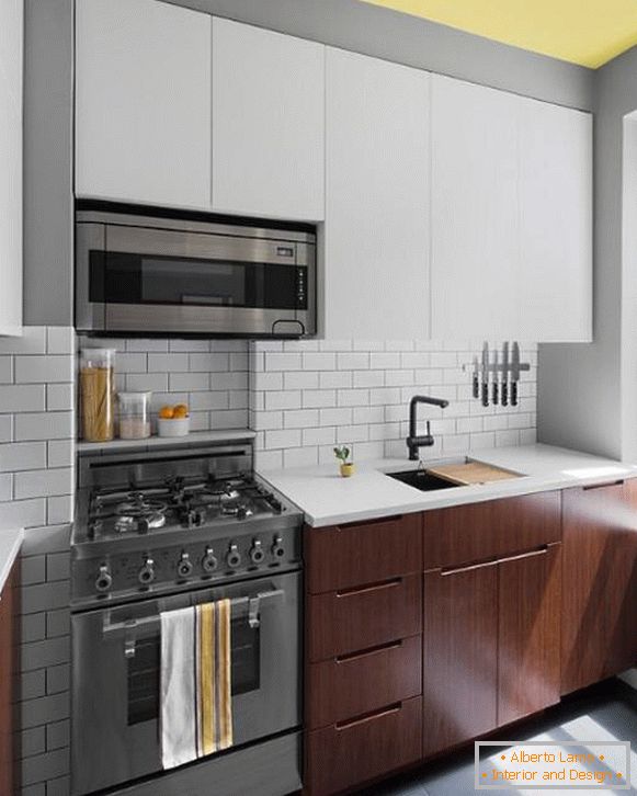 A legjobb ötletek a design egy kis konyha a lakás Khrushchev