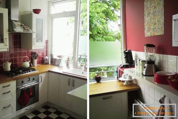 Egy kis konyha kialakítása Hruscsovban - 7 négyzetméter