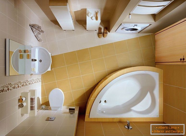 Az elrendezés egy kis fürdőszoba Hruscsovban