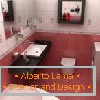 Kétszínű fürdőszoba tervezés