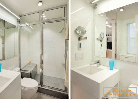 Fürdőszobai tervezés egy kis lakásban, 40 nm-es