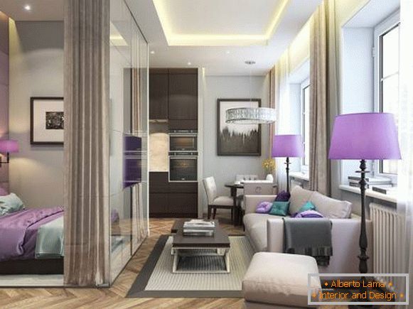Egy hálószobás apartman luxus stílusban