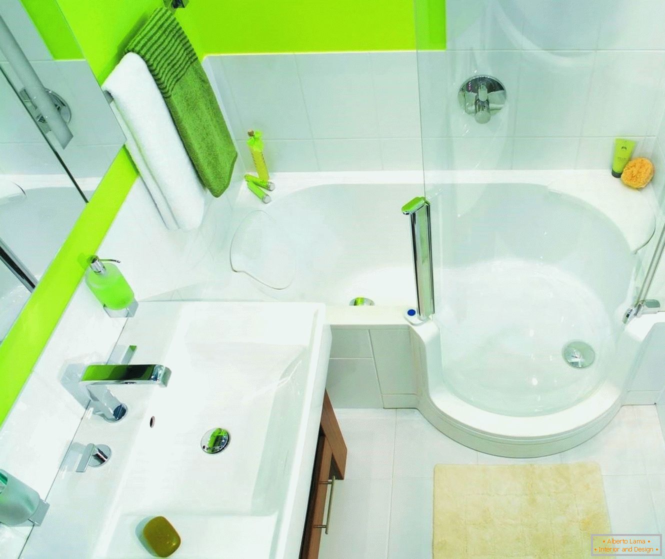 Világos fürdőszoba design
