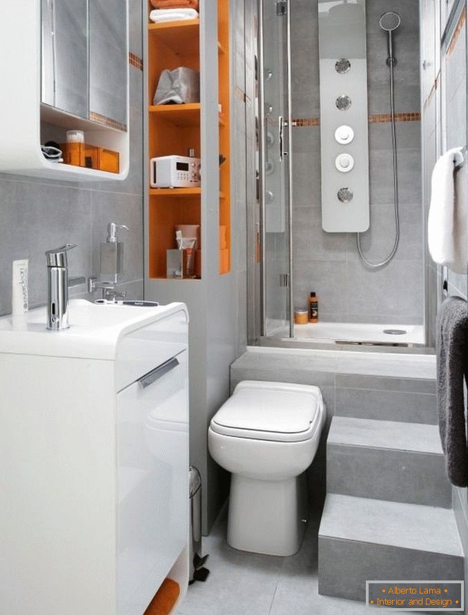Hi-tech fürdőszoba tervezés