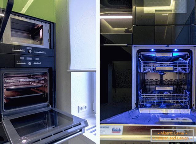 Modern sütő és mosogatógép