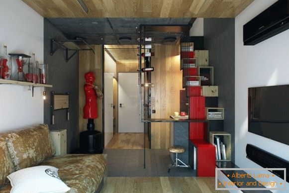 Stílusos lakosztály design szoba 18 négyzetméter M
