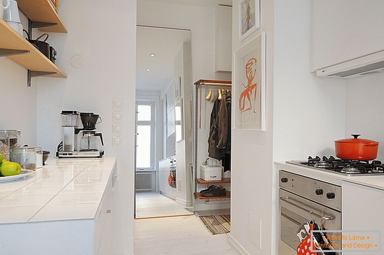 Konyha luxus kis apartmanok Svédországban