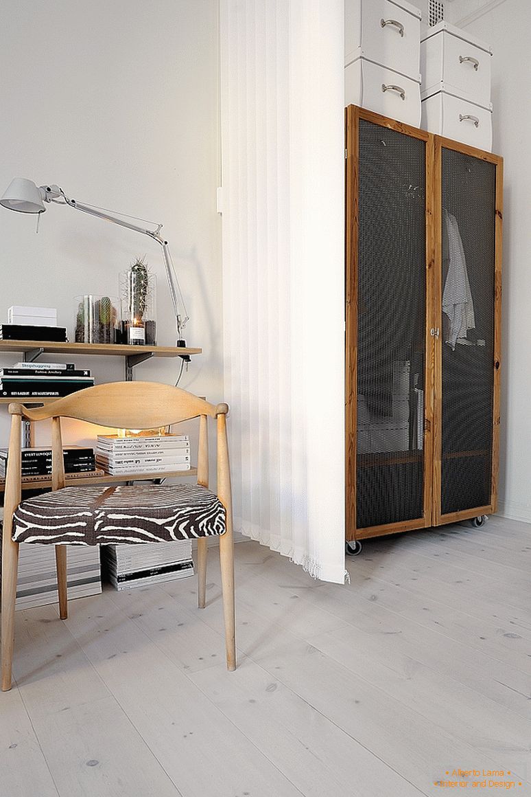 Svédországban luxus kis lakások nappalija
