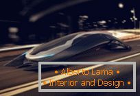 Futurisztikus koncepció LADA L-Rage koncepció 2080 a tervező Dmitrij Lazarev