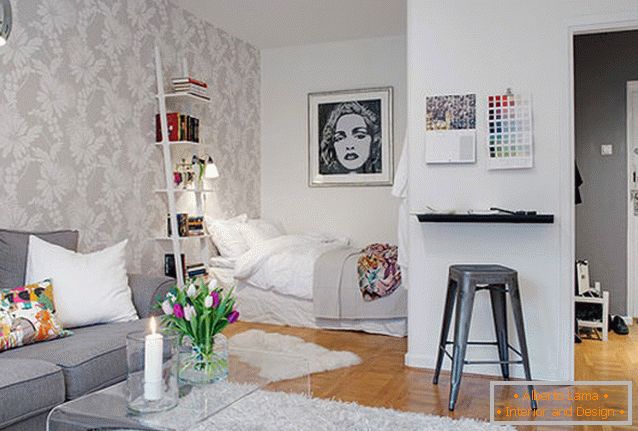 Alvóhely egy kis lakásban Göteborgiban