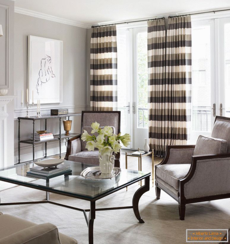 glamorous-curtains-for-french-doors-trend-chicago-traditional-nappali-image-ideas-with-area-rug-artwork-erkély-baseboards-chairs-coffee-table-crown-molding-drapes-fireplace-mantel-floral