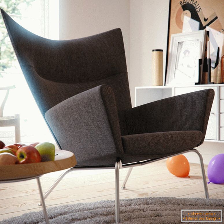 szürke-nappali-szék-szék-modern-szék-for-nappali-fotó